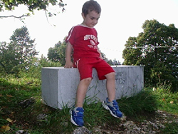 Kevin bei der Rast